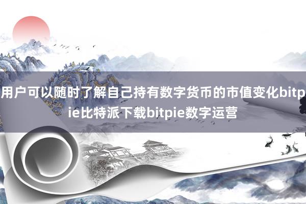   用户可以随时了解自己持有数字货币的市值变化bitpie比特派下载bitpie数字运营