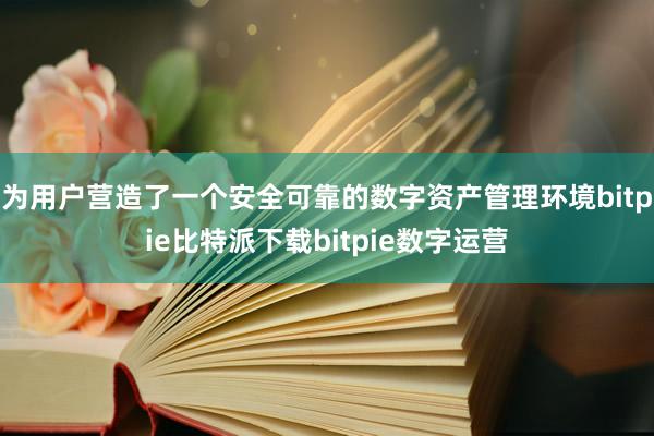   为用户营造了一个安全可靠的数字资产管理环境bitpie比特派下载bitpie数字运营