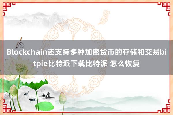   Blockchain还支持多种加密货币的存储和交易bitpie比特派下载比特派 怎么恢复