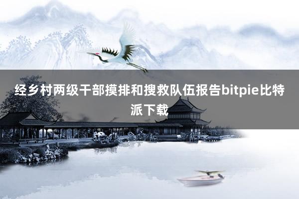   经乡村两级干部摸排和搜救队伍报告bitpie比特派下载