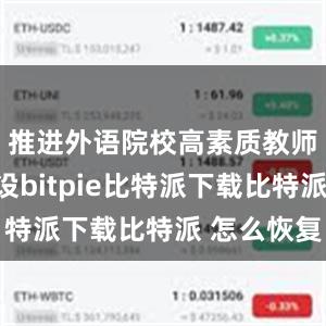 推进外语院校高素质教师队伍建设bitpie比特派下载比特派 怎么恢复