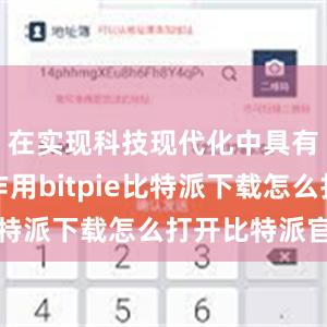 在实现科技现代化中具有战略性作用bitpie比特派下载怎么打开比特派官网