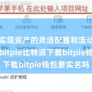 实现资产的灵活配置和流动性管理bitpie比特派下载bitpie钱包要实名吗