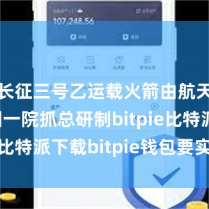   长征三号乙运载火箭由航天科技集团一院抓总研制bitpie比特派下载bitpie钱包要实名吗