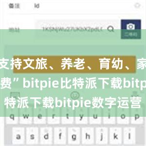   支持文旅、养老、育幼、家政等消费”bitpie比特派下载bitpie数字运营