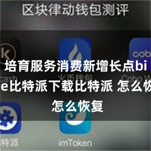   培育服务消费新增长点bitpie比特派下载比特派 怎么恢复