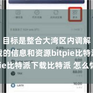   目标是整合大湾区内调解以及仲裁的信息和资源bitpie比特派下载比特派 怎么恢复