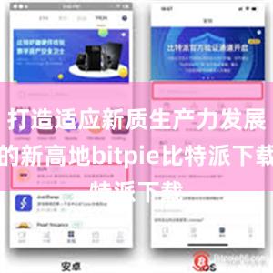   打造适应新质生产力发展的新高地bitpie比特派下载