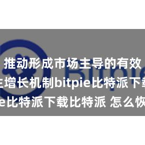   推动形成市场主导的有效投资内生增长机制bitpie比特派下载比特派 怎么恢复