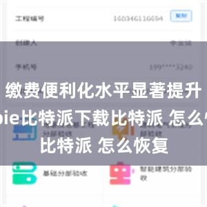   缴费便利化水平显著提升bitpie比特派下载比特派 怎么恢复