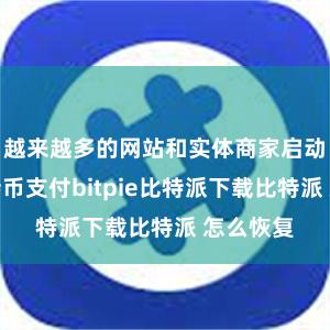 越来越多的网站和实体商家启动接管比特币支付bitpie比特派