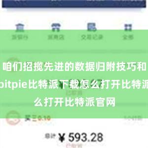 咱们招揽先进的数据归附技巧和设立bitpie比特派下载怎么打开比特派官网