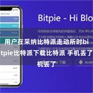 用户在采纳比特派走动所时bitpie比特派下载比特派 手机丢了