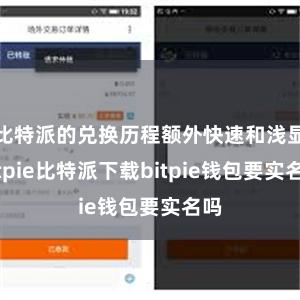 比特派的兑换历程额外快速和浅显bitpie比特派下载bitpie钱包要实名吗